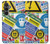 S3960 安全標識ステッカー コラージュ Safety Signs Sticker Collage Samsung Galaxy S23 FE バックケース、フリップケース・カバー