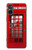 S0058 ロンドン〔イギリス〕の赤い電話ボックス Classic British Red Telephone Box Sony Xperia 5 V バックケース、フリップケース・カバー