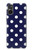 S3533 ブルーの水玉 Blue Polka Dot Sony Xperia 5 V バックケース、フリップケース・カバー