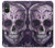 S3582 紫の頭蓋骨 Purple Sugar Skull Sony Xperia 5 V バックケース、フリップケース・カバー