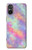 S3706 パステルレインボーギャラクシーピンクスカイ Pastel Rainbow Galaxy Pink Sky Sony Xperia 5 V バックケース、フリップケース・カバー