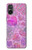 S3710 ピンクのラブハート Pink Love Heart Sony Xperia 5 V バックケース、フリップケース・カバー