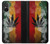 S3890 レゲエ ラスタ フラッグ スモーク Reggae Rasta Flag Smoke Sony Xperia 5 V バックケース、フリップケース・カバー