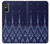 S3950 テキスタイル タイ ブルー パターン Textile Thai Blue Pattern Sony Xperia 5 V バックケース、フリップケース・カバー