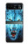 S0752 青火災狼 Blue Fire Grim Wolf Motorola Razr 40 バックケース、フリップケース・カバー