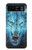 S0752 青火災狼 Blue Fire Grim Wolf Motorola Razr 40 バックケース、フリップケース・カバー