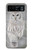 S1566 白フクロウ シロフクロウ Snowy Owl White Owl Motorola Razr 40 バックケース、フリップケース・カバー