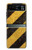 S2231 黄色と黒のラインハザードストライプ Yellow and Black Line Hazard Striped Motorola Razr 40 バックケース、フリップケース・カバー