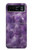 S3713 パープルクォーツアメジストグラフィックプリント Purple Quartz Amethyst Graphic Printed Motorola Razr 40 バックケース、フリップケース・カバー