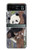 S3793 かわいい赤ちゃん雪パンダのペイント Cute Baby Panda Snow Painting Motorola Razr 40 バックケース、フリップケース・カバー