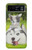 S3795 不機嫌子猫遊び心シベリアンハスキー犬ペイント Kitten Cat Playful Siberian Husky Dog Paint Motorola Razr 40 バックケース、フリップケース・カバー