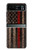 S3804 消防士メタルレッドラインフラググラフィック Fire Fighter Metal Red Line Flag Graphic Motorola Razr 40 バックケース、フリップケース・カバー