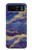 S3906 ネイビー ブルー パープル マーブル Navy Blue Purple Marble Motorola Razr 40 バックケース、フリップケース・カバー