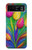 S3926 カラフルなチューリップの油絵 Colorful Tulip Oil Painting Motorola Razr 40 バックケース、フリップケース・カバー