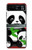 S3929 竹を食べるかわいいパンダ Cute Panda Eating Bamboo Motorola Razr 40 バックケース、フリップケース・カバー