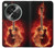 S0415 火ギター Fire Guitar Burn OnePlus OPEN バックケース、フリップケース・カバー