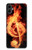 S0493 音楽ノート火災 Music Note Burn Samsung Galaxy A05 バックケース、フリップケース・カバー
