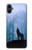 S0935 森の中の野生オオカミのハウリング Wolf Howling in Forest Samsung Galaxy A05 バックケース、フリップケース・カバー
