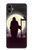 S3262 恐るべき 夜の月 墓地 Grim Reaper Night Moon Cemetery Samsung Galaxy A05 バックケース、フリップケース・カバー