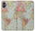 S3418 ヴィンテージの世界地図 Vintage World Map Samsung Galaxy A05 バックケース、フリップケース・カバー