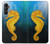 S2444 タツノオトシゴ 深い青色の海 Seahorse Underwater World Samsung Galaxy A05s バックケース、フリップケース・カバー