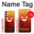 S2454 可愛い赤い小悪魔漫画 Red Cute Little Devil Cartoon Samsung Galaxy A05s バックケース、フリップケース・カバー