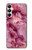 S3052 ピンクの大理石のグラフィックプリント Pink Marble Graphic Printed Samsung Galaxy A05s バックケース、フリップケース・カバー