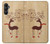 S3081 トナカイ Wooden Raindeer Graphic Printed Samsung Galaxy A05s バックケース、フリップケース・カバー
