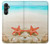 S3212 シーシェルズ・ヒトデ・ビーチ Sea Shells Starfish Beach Samsung Galaxy A05s バックケース、フリップケース・カバー