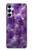 S3713 パープルクォーツアメジストグラフィックプリント Purple Quartz Amethyst Graphic Printed Samsung Galaxy A05s バックケース、フリップケース・カバー