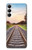 S3866 鉄道直線線路 Railway Straight Train Track Samsung Galaxy A05s バックケース、フリップケース・カバー