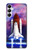 S3913 カラフルな星雲スペースシャトル Colorful Nebula Space Shuttle Samsung Galaxy A05s バックケース、フリップケース・カバー
