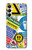 S3960 安全標識ステッカー コラージュ Safety Signs Sticker Collage Samsung Galaxy A05s バックケース、フリップケース・カバー