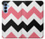 S1849 ピンクブラックシェブロンジグザグ Pink Black Chevron Zigzag Samsung Galaxy A15 5G バックケース、フリップケース・カバー