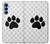 S2355 動物ポウあしあと Paw Foot Print Samsung Galaxy A15 5G バックケース、フリップケース・カバー
