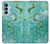 S2653 ドラゴングリーンターコイズストーングラフィックプリント Chinese Dragon Green Turquoise Stone Graphic Printed Samsung Galaxy A15 5G バックケース、フリップケース・カバー