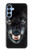 S2823 ブラックウルフ Black Wolf Blue Eyes Face Samsung Galaxy A15 5G バックケース、フリップケース・カバー
