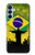 S2981 ブラジルサッカー Brazil Football Soccer Map Flag Samsung Galaxy A15 5G バックケース、フリップケース・カバー