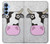 S3257 牛の漫画 Cow Cartoon Samsung Galaxy A15 5G バックケース、フリップケース・カバー