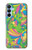 S3273 フラワーラインアートパターン Flower Line Art Pattern Samsung Galaxy A15 5G バックケース、フリップケース・カバー