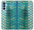 S3414 緑のヘビの鱗 グラフィックプリント Green Snake Scale Graphic Print Samsung Galaxy A15 5G バックケース、フリップケース・カバー