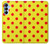 S3526 赤い水玉 Red Spot Polka Dot Samsung Galaxy A15 5G バックケース、フリップケース・カバー