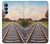 S3866 鉄道直線線路 Railway Straight Train Track Samsung Galaxy A15 5G バックケース、フリップケース・カバー