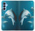 S3878 イルカ Dolphin Samsung Galaxy A15 5G バックケース、フリップケース・カバー