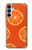 S3946 オレンジのシームレスなパターン Seamless Orange Pattern Samsung Galaxy A15 5G バックケース、フリップケース・カバー