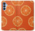 S3946 オレンジのシームレスなパターン Seamless Orange Pattern Samsung Galaxy A15 5G バックケース、フリップケース・カバー