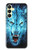 S0752 青火災狼 Blue Fire Grim Wolf Samsung Galaxy A25 5G バックケース、フリップケース・カバー