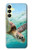 S1377 ウミガメ Ocean Sea Turtle Samsung Galaxy A25 5G バックケース、フリップケース・カバー