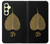 S2331 金の葉仏教 オームシンボル Gold Leaf Buddhist Om Symbol Samsung Galaxy A25 5G バックケース、フリップケース・カバー