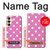 S2358 ピンクの水玉 Pink Polka Dots Samsung Galaxy A25 5G バックケース、フリップケース・カバー